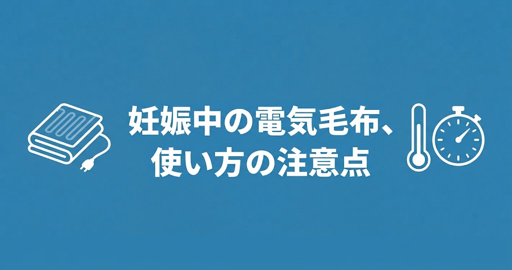 妊娠中の電気毛布、使い方の注意点